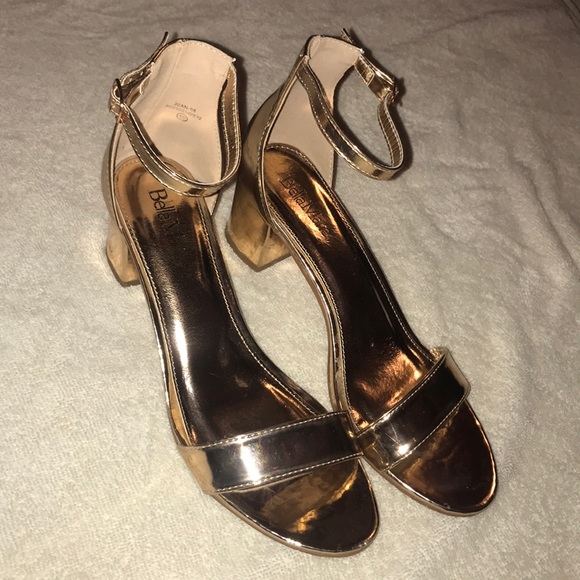 rose gold heels 2 inch